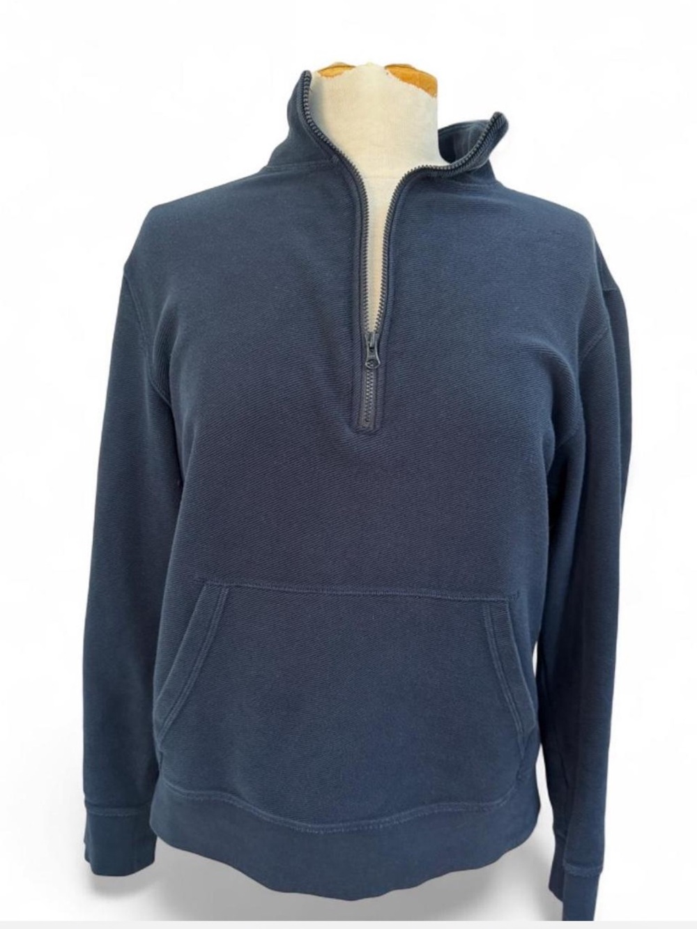 EVERLANE The Twill Half-Zip Sweatshirt Unisex Size medium